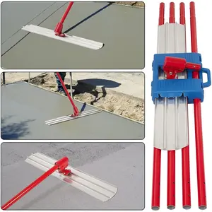 Bull Float Magnesium Concrete Float 36 x 8 in, Concrete Kit Bull Float, Round End Concrete Float Tool Cement Tool, with 4 Float Handle Bracket Concrete Tools Finishing