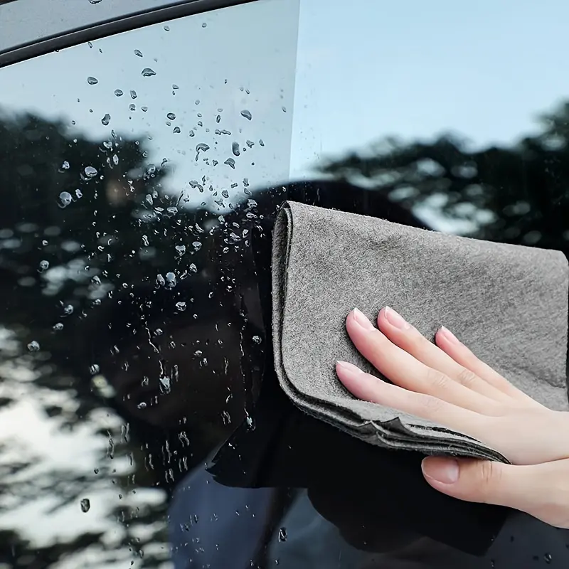 5 Pcs, Glass Wiping Rags, Thickened Multifunctional Windows Mirror Cleaning Cloths, No Trace, Car Washing Towel, Kitchen Bathroom Cleaning Cloth, Durable Microfiber Dishwashing Rag, Cleaning Supplies, Absorbent Detailing Cloth, Super Absorbent Reusable