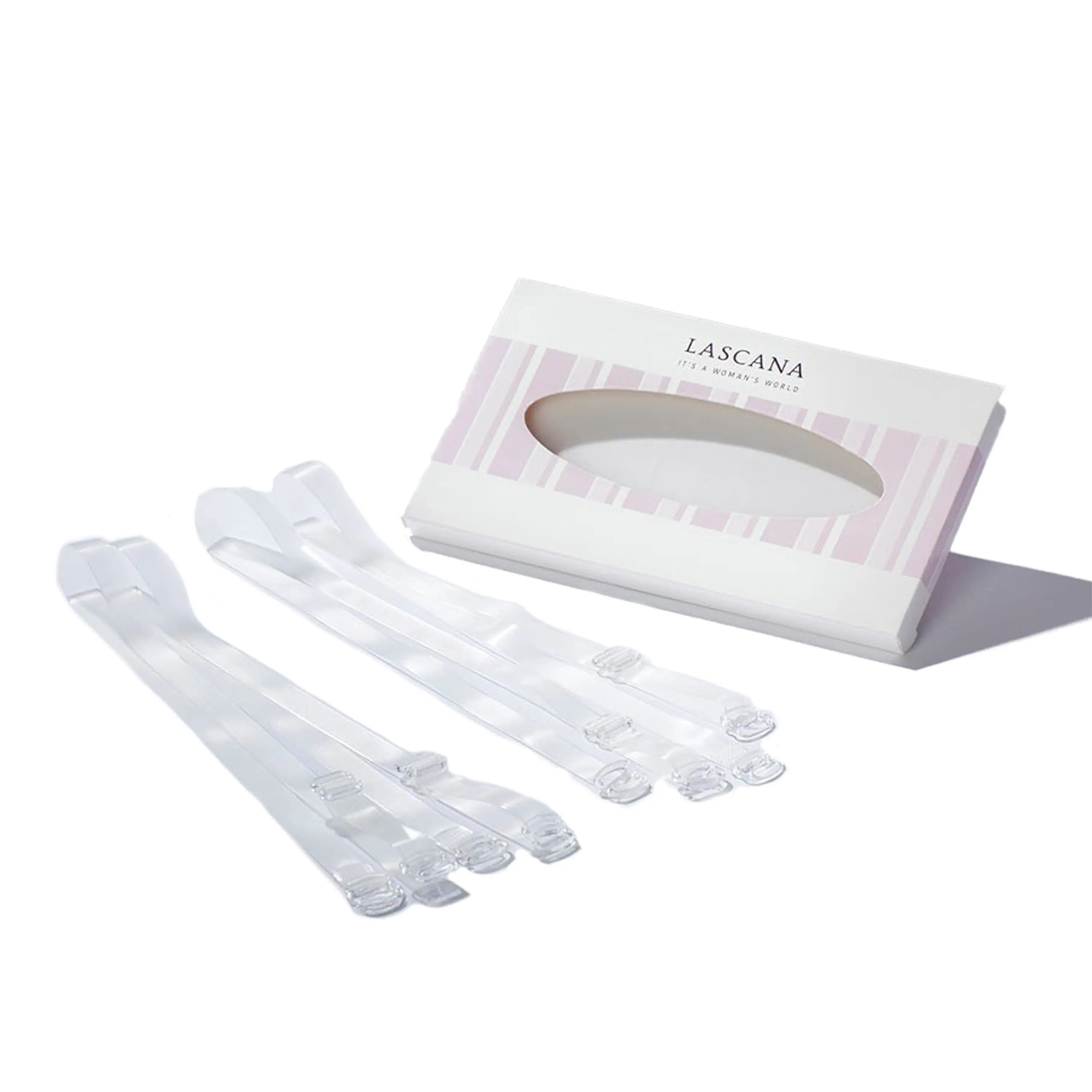 Women's 2 Pack Adjustable Clear Bra Straps
