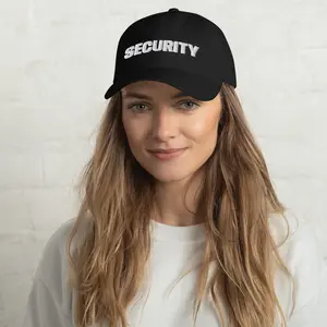Security Unisex embroidered back, Front  HAT SECURITY GUARD Cap for Security officer Hat Baseball Cap Security Officer Cap public safety cap
