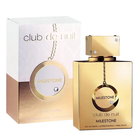 Armaf Club De Nuit Milestone Unisex Eau de Parfum Spray - 3.6 oz (105ml), Aromatic Woody, Musk, Sea Mist Fragrances, Single Item