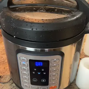 Sweetcrispy Stainless Steel Electric Pressure Cooker - Multifunction Appliance with Preset Programs, Precise Pressure Control, Preserves Up to 70% More Vitamins, Transforms Cooking Time, Kitchen Supply for Modern Families (Rice, Soup, Beans Meals)