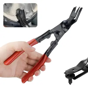 Panel Clip Removal Plier, Automotive Door Panel Upholstery Trim Clip Removal Tool Plier, Remove Push Pin and Press in Trim Fasteners Lift Action