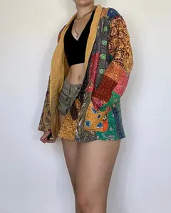Kantha Quilt Jacket - Detailed Description Provided
