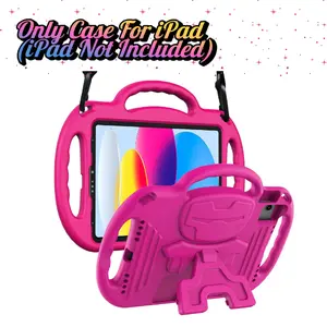 Protective Kids Case for iPad 11th Gen 2025 / 10th Gen 10.9" – Shockproof Computer Tablet Casing with Handle, Kickstand, Strap & Bumper Protection Cover