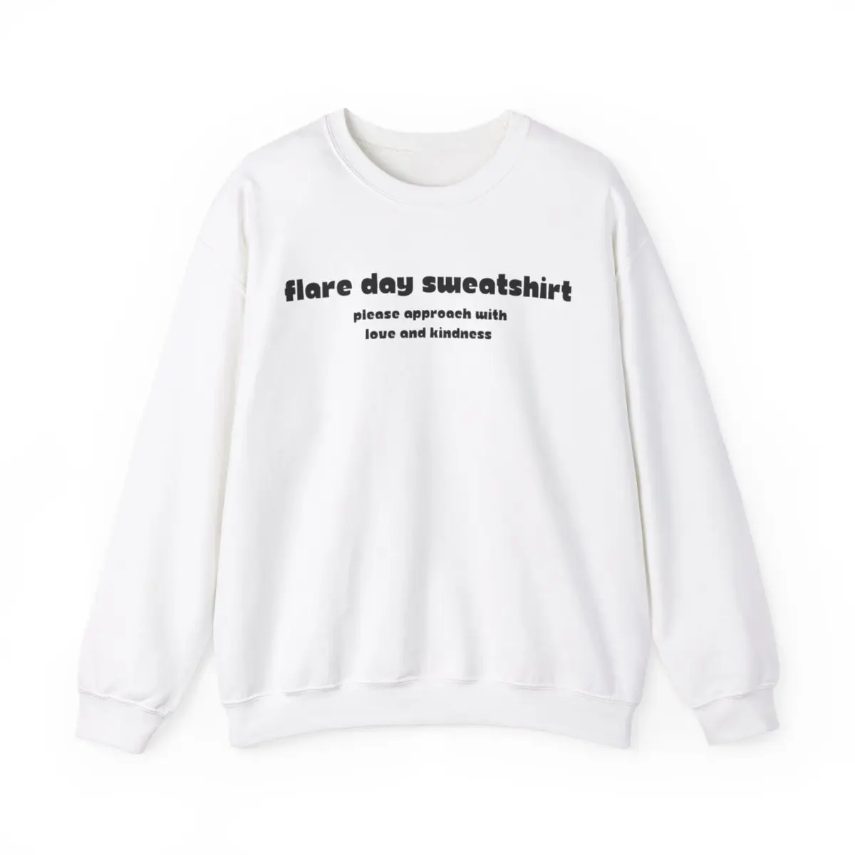 Flare day sweatshirt anxiety sweatshirt chronic illness sweatshirt CRPS warrior pain day gift shirt EDS shirt Fibromyalgia chronic pain Classic Crewneck Collar Unisex Comfy Cotton Fabric