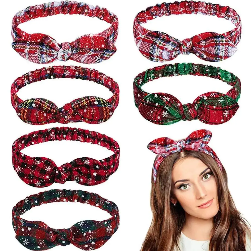 Christmas Gifts Snowflake Grid Headband for girls