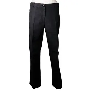 Pre-owned CHANEL Cotton Small Leather Goods Icon Pants Black
