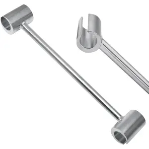 Door Hinge Adjustment Tool, 14-19mm Double Head Heavy Duty Door Hinges Repair Gap Adjusting Wrench Tool for Residential Fire Security Cleanroom Doors (1 PCS)