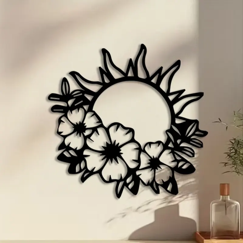 1pc Large Sunflower Metal Wall Art, Large Sunflower Statue Mural, Perfect for Living Room Wall, Office Wall, Kitchen Wall, Summer Decor, Ideal Gift for Homeowners, Durable Metal