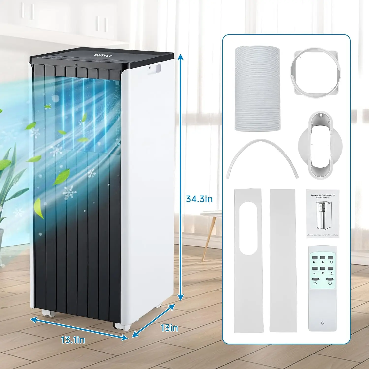 8000 BTU-Black