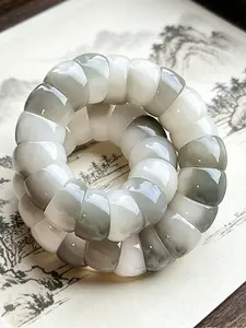 Fidget Bracelet Natural Bodhi Seeds Beaded Bracelets Zen Fidget Stretch Bracelets Alleviate Anxiety Stress Protection Healing Bodhi Jewelry Gifts for Women Boho Chic Crystal