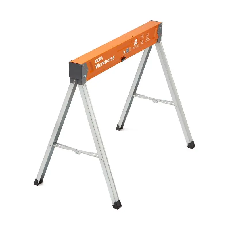 Bora 2037416 Sturdy Heavy Duty Workhorse Sawhorse Cap, 4.5x34.25x3 in, 1200lb Load Capacity, Orange, Supporting Heavy Loads