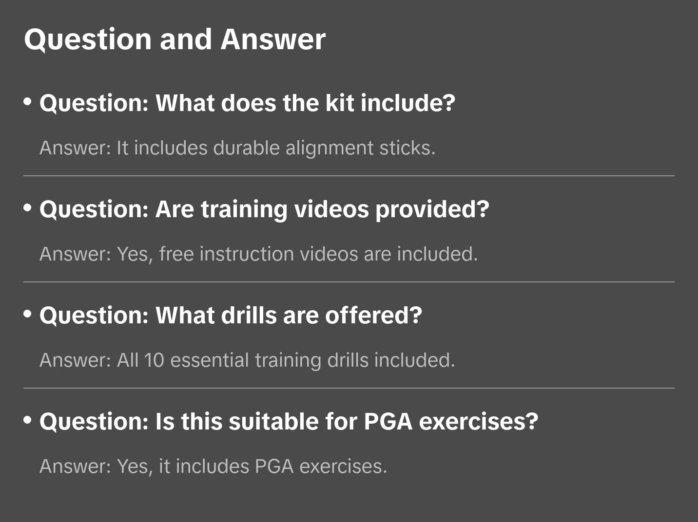 Aim Master Training Aid Kit