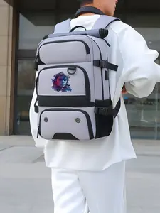 This hiking backpack features a Michael Jackson portrait and is designed with multiple layers, making it suitable as a back-to-school or New Year's gift.