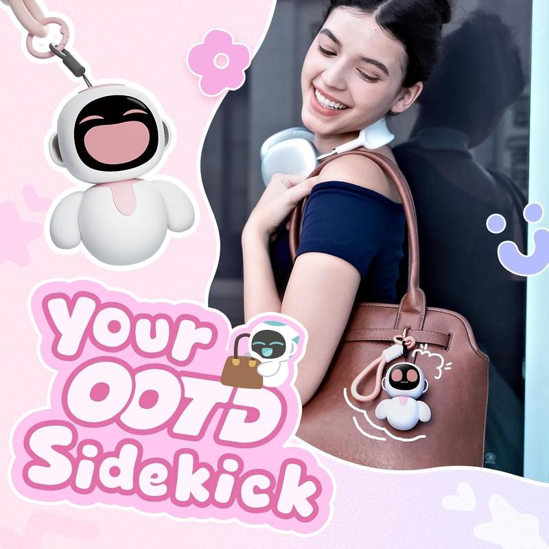 Energize Lab, Eiliko Aquamarine - Your Tiny AI Charm Robot That Matches Every Daily Outfit, Fun Electronic Pendant Toys, for Couples and Best Friends.