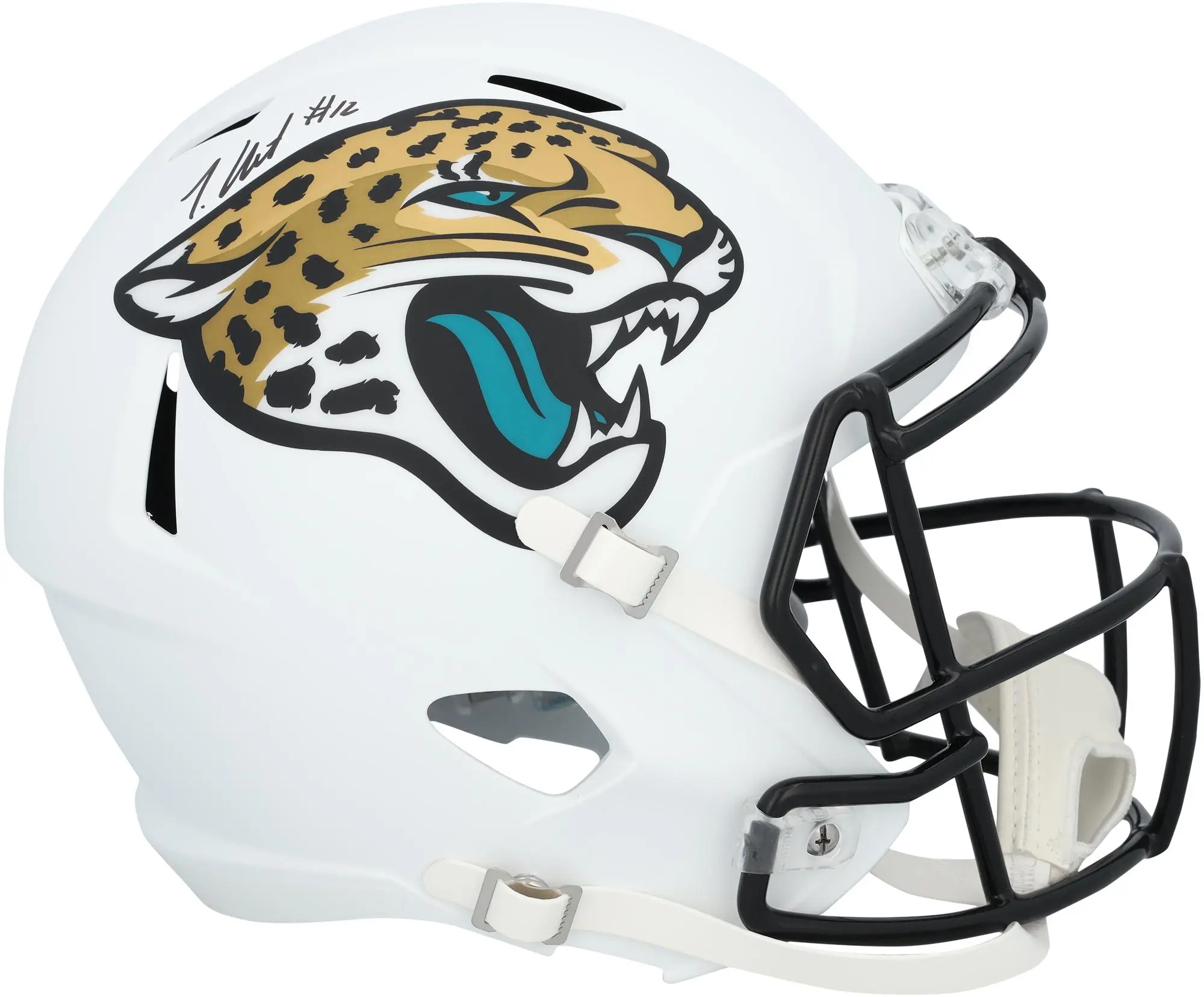 Travis Hunter Jacksonville Jaguars Autographed Riddell 2024 Alternate Speed Replica Helmet - Fanatics Authentic Certified