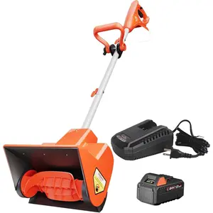 Cordless Snow Shovel, 24V | 13-Inch | 4-Ah   Snow Blower, 400W ,  &  Charger Included, Electric Snow Removal for Driveways, Steps and Walkways