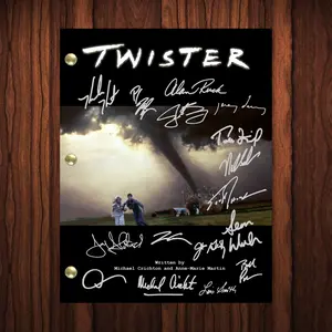 Twister Autographed Signed Script Reprint Twister Movie Cast Signed Autograph Bill Paxton Cary Elwes