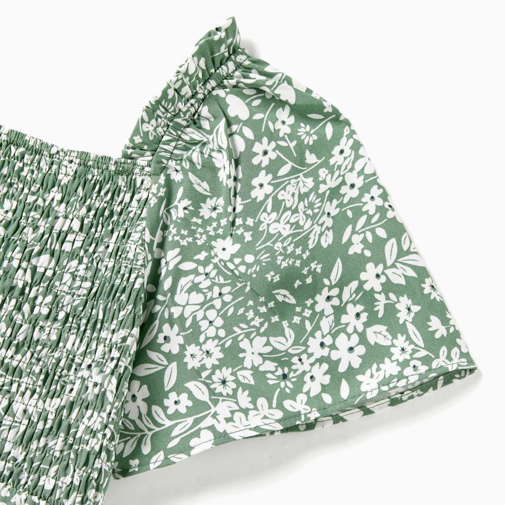 PatPat Girl Casual Family Look Short Sleeve Suit