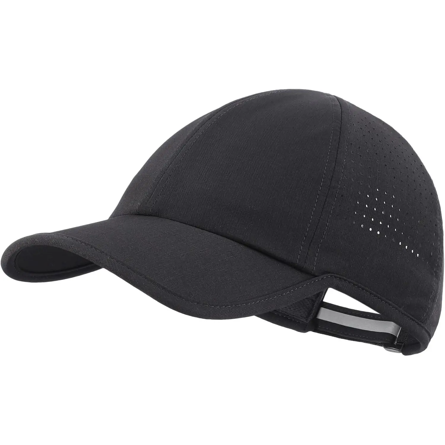Unisex Quick-Dry Nylon Baseball Cap with UPF 50+ Sun Protection, Lightweight, Water-Repellent, and Reflective for Running & Golf, Unisex Names, Adults