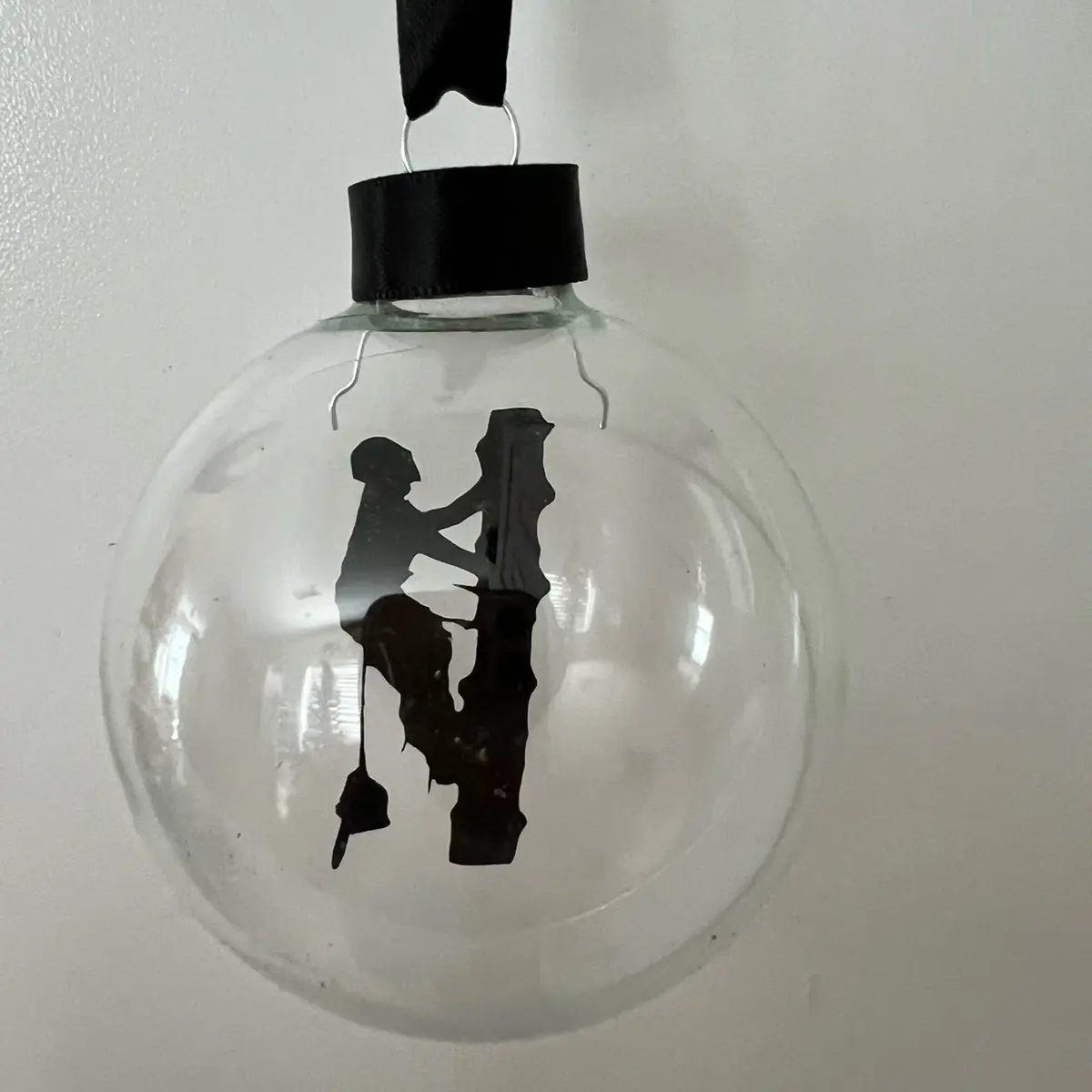 Tree Trimmer Silhouette Floating Ornament for Decor