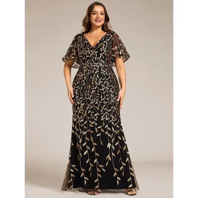 formal dress dallas Dallas Luxe Embellished Gown | Black | Debs & Prom
