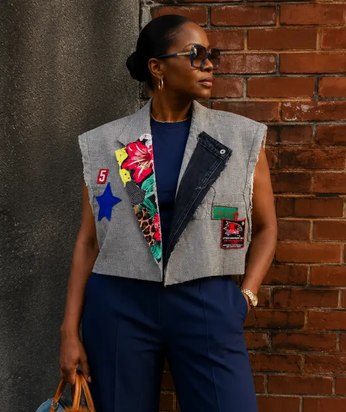 Custom Vintage Stem Uni 2022 Crop Blazer