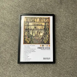 Whiskey Myers Firewater Album Poster No Frame, Wall Art, Home Decor, Album Wall Art, Music Decor