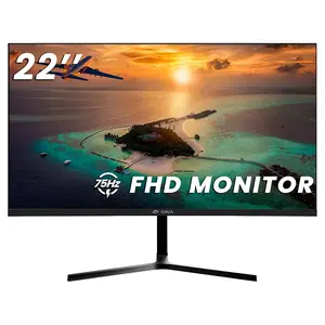 CRUA 22 inch 75Hz FHD Monitor – 1080p, 95% sRGB, Ultra-Narrow Bezel, HDMI, VESA Wall Mount (Gaming & Office)