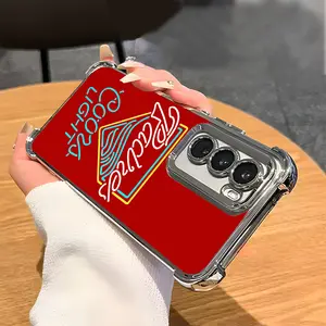 COORS LIGHT Beer Lover Luxury Pattern Aesthetic Electroplated TPU Casing For SAMSUNG GALAXY S22 S23 S24 FE ULTRA PLUS Four Corners Anti-Fall Transparent Soft Silicone Gift Shockproof Protection Anti-Drop Protective Protector Phone Cases Shell Cover