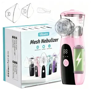 VRovire Luxury Handy Lightweight Handheld Smart Nebulizer for Adults - USB-Powered Rechargeable Quiet Beauty & Personal Care Appliance, Self-Cleaning Mode, Gentle for Sensitive Skin, Ideal for Home & Travel Use