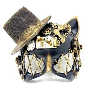 Cat Masquerade Steampunk Mask Face Masks For Halloween Christmas Ball Party