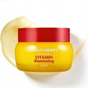 EQQUALBERRY Vitamin Illuminating Cream brightens skin with Vitamin C, 5% Niacinamide, and 3% TXA to fade dark spots. It strengthens your skin barrier with ceramides for lightweight, glowy hydration. 1.69 fl.oz /50ml.