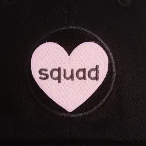 Squad Pink Heart Hook-backed Patch