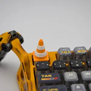 Traffic Cone Key Cap For Mechanical Keyboards - Unique Design for Enhanced Keyboard Aesthetics and Functionality