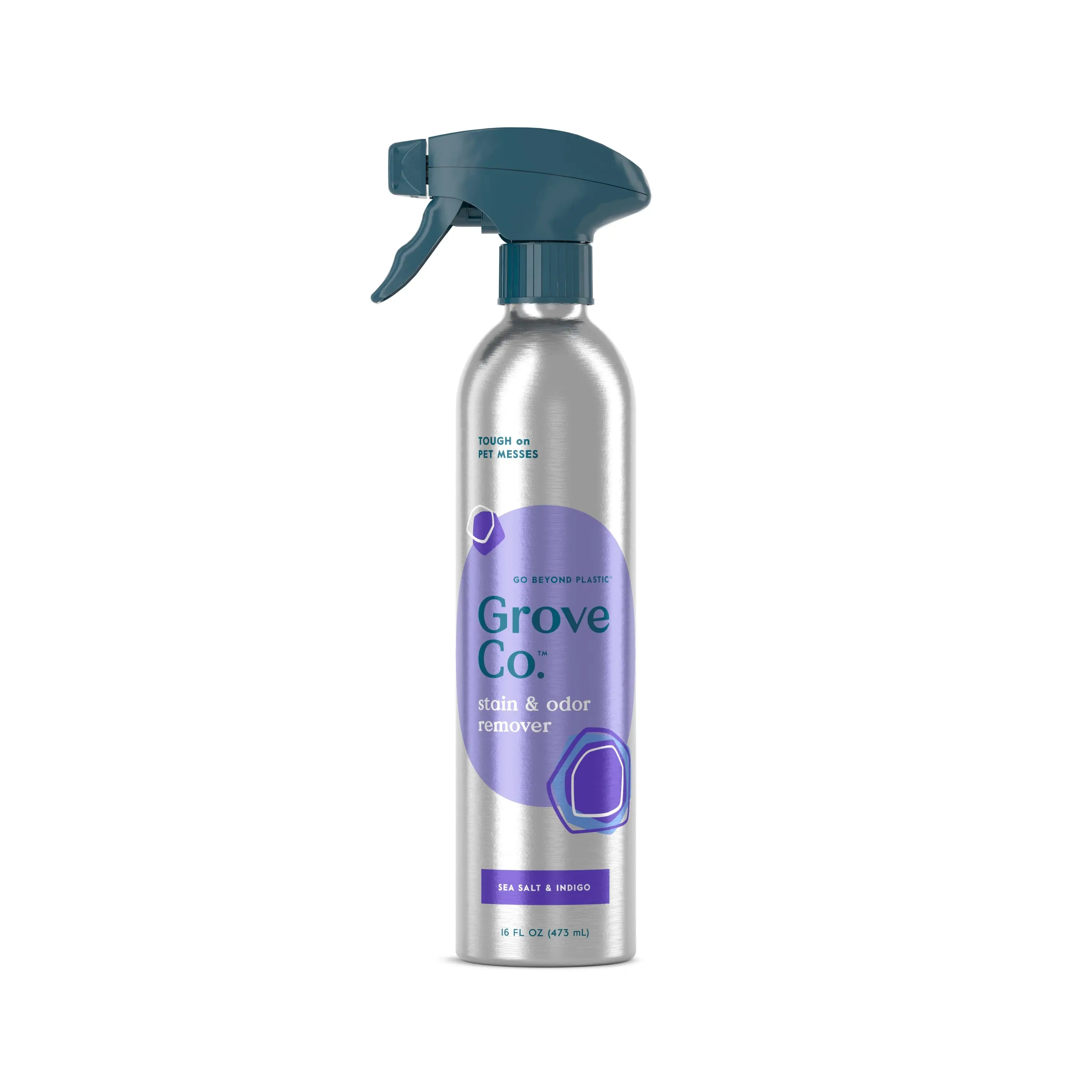 Grove Co. Carpet & Upholstery Stain Treater Spray - Sea Salt & Indigo Scented Household Cleaner, Home Cleaning Products for Pet Messes, No Scrubbing or Rinsing Needed