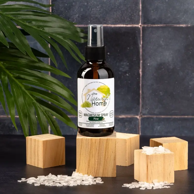 Magnesium Deodorant Spray 4oz Glass Spray Bottle