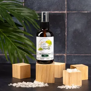 Magnesium Deodorant Spray 4oz Glass Spray Bottle