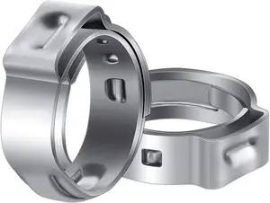 50 Pack 1/2 Inch Stainless Steel PEX Cinch Clamps for Tubing Pipe Fitting Connections