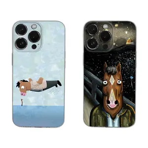Bojack Horseman Phone Cases For iPhone 17 Promax Pro Air 16 Plus 15 14 13 12 11 Transparent Shockproof Protective Cover Perfect Christmas Halloween Birthday Gift