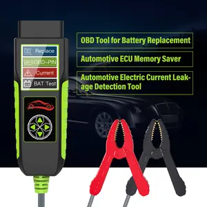 Essential for car diagnostics! The BT400 can detect battery life, circuit leakage, and OBD fault diagnosis. 1.77-inch TFT display + 3 test types + multi-language support