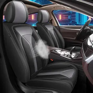 Premium Breathable Leather Car Seat Covers for Chevy Traverse 2018-2026, Full-Coverage Elastic Cushions, Airbag-Safe, Waterproof, Quick Install, Multi-Protective (Scratch, Wear, Slip, Stain Resistant), Easy-to-Clean Durable Automotive Protectors