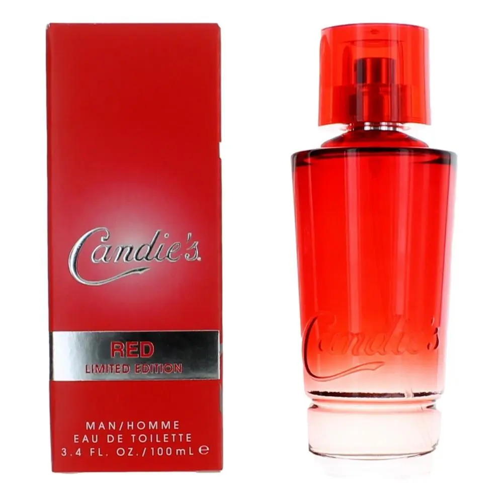 Candie's Red by Candies, 3.4 oz Eau De Toilette Spray for Men, Single Item