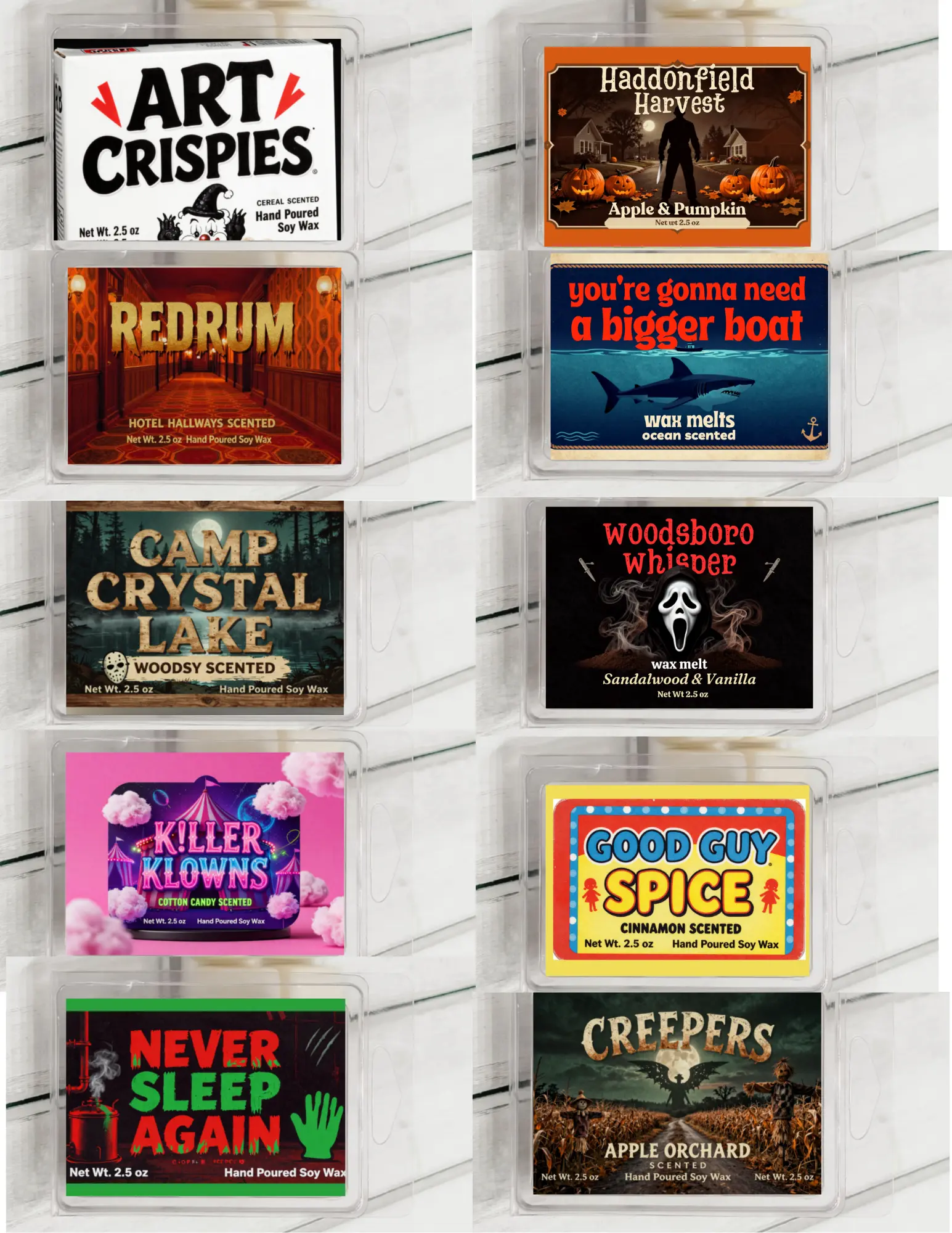 Horror Movie Inspired Wax Melts