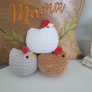 Crochet Chunky Chicken-Medium Size