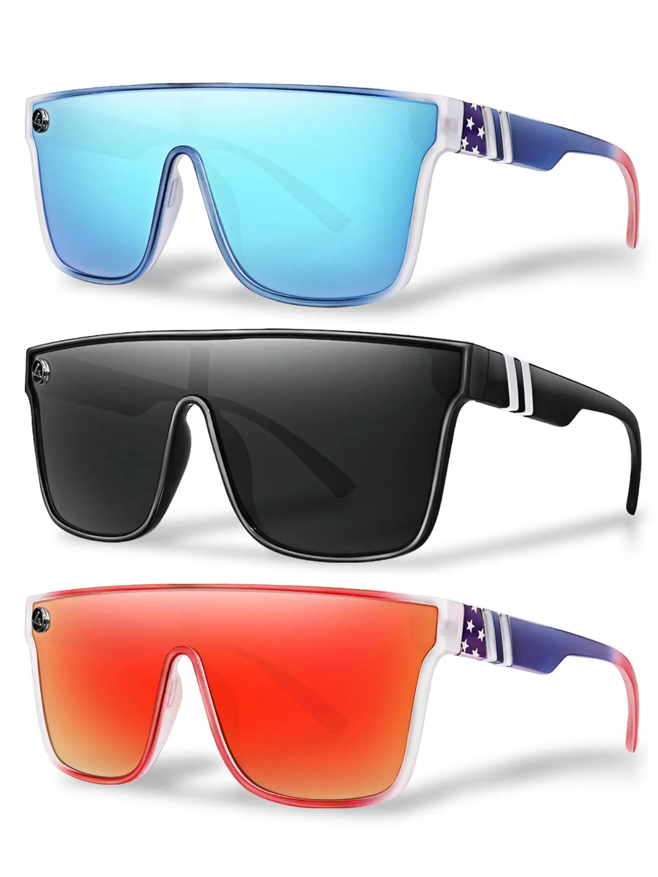 Unisex Ombre Lens Flat Top Sunglasses, Summer Trendy Casual  display picture 2