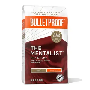 Bulletproof The Mentalist Whole Bean Coffee, Rich and Nutty, 12 oz.