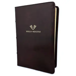 Biblia del ministro,RVR 1960 letra grande  caoba piel fabricada/ RVR 1960 Minister's Bible Amplified Edition, Mahogany Bonded Leather (Spanish Edition