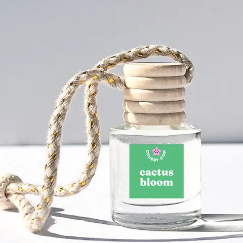 Cactus Bloom Scented Car Freshener Air Freshener For Car - A Tropical Scented Car Air Freshener With Notes of Cactus Petals, Sparkling Citrus & Warm Vanilla Coconut
